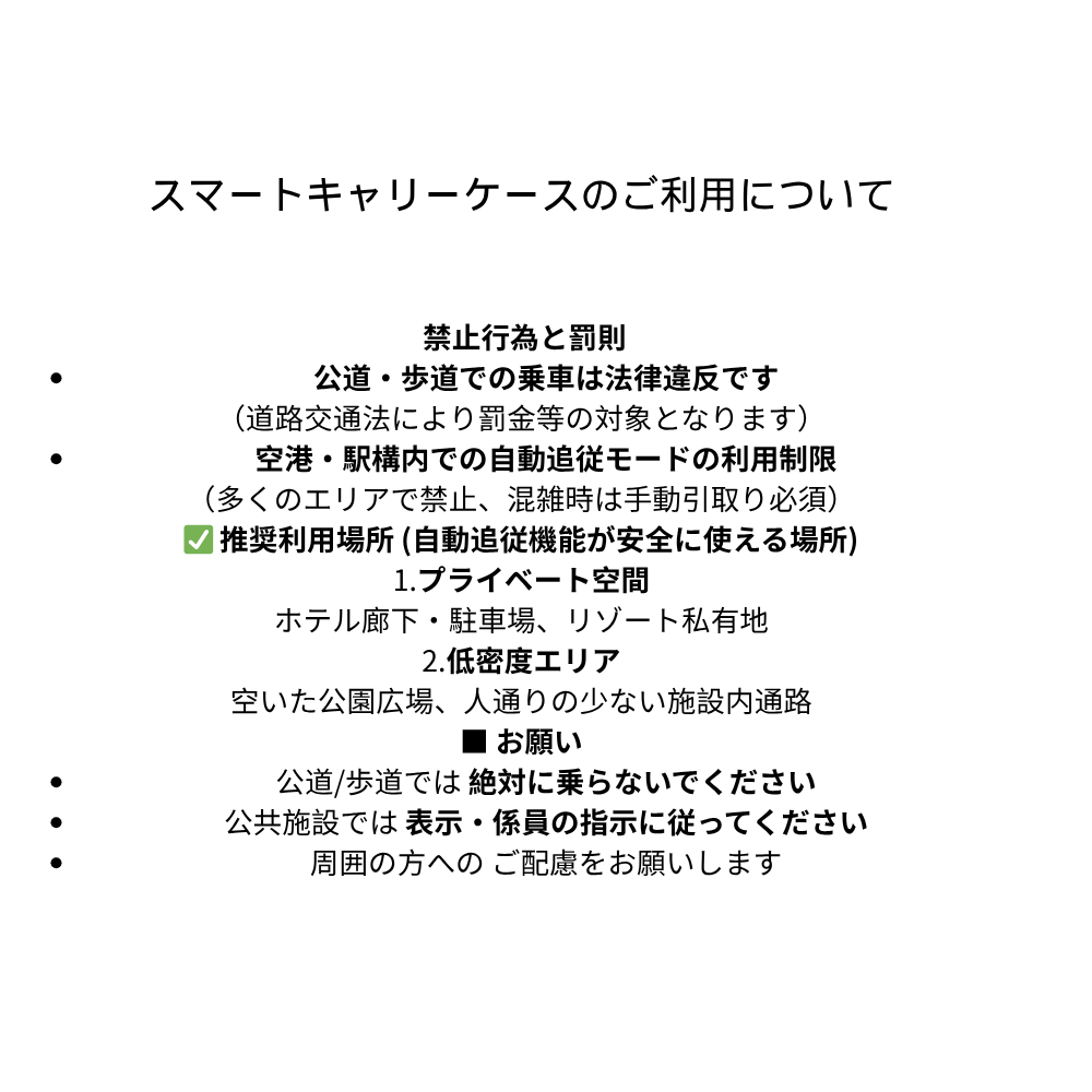 近未来型AI自動追尾キャリーケース(Sサイズ)